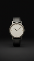 RON'S Collection Swiss-Made Brushed Steel Watch