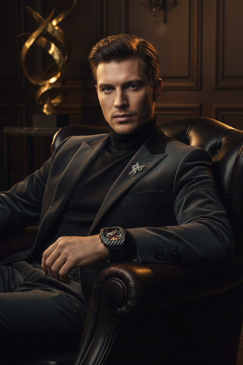 Midnight graphite automatic watch