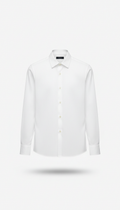 Crystal White Tailored Cotton Shirt