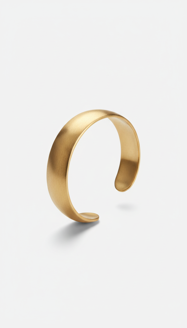 Brushed Gold Cuff Bracelet