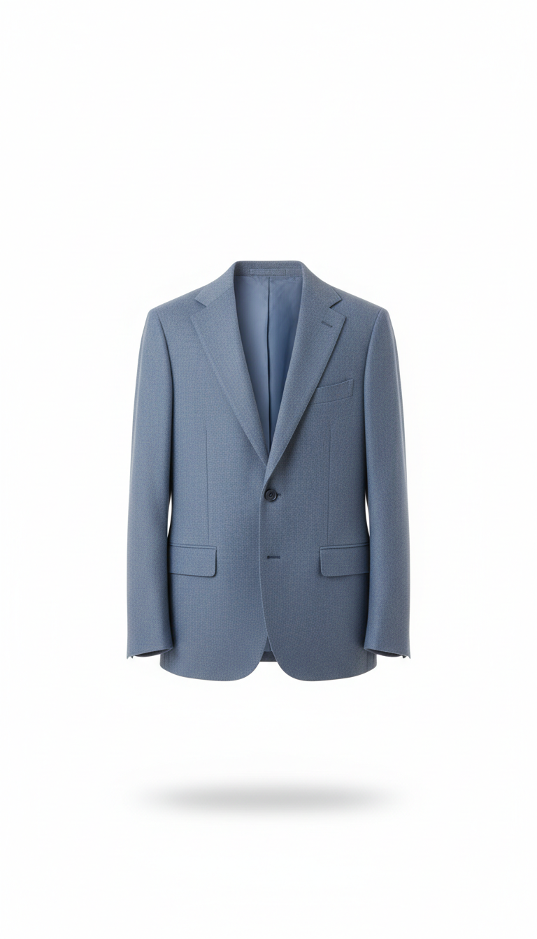 Glacier Blue Wool Blazer