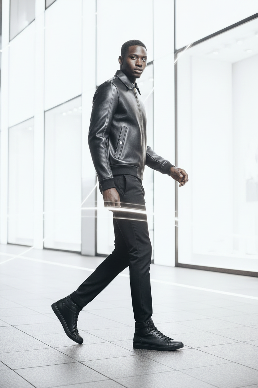Black Bomber Jacket - Bright Street