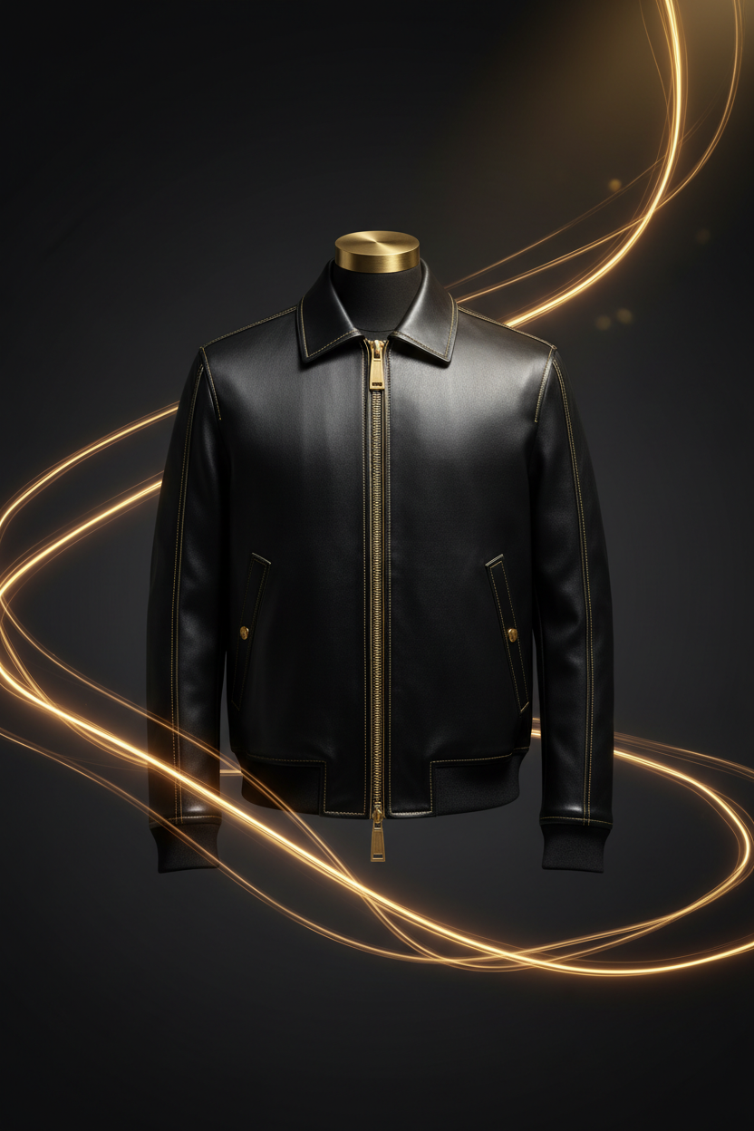 Black Bomber Jacket