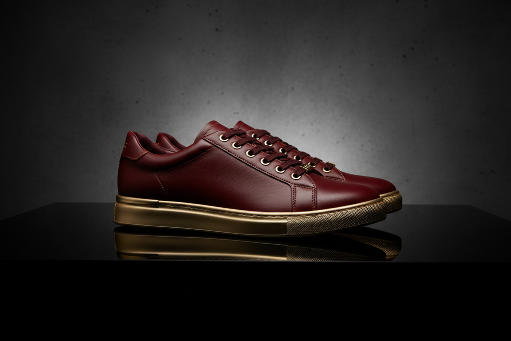 Burgundy Tennis Shoes