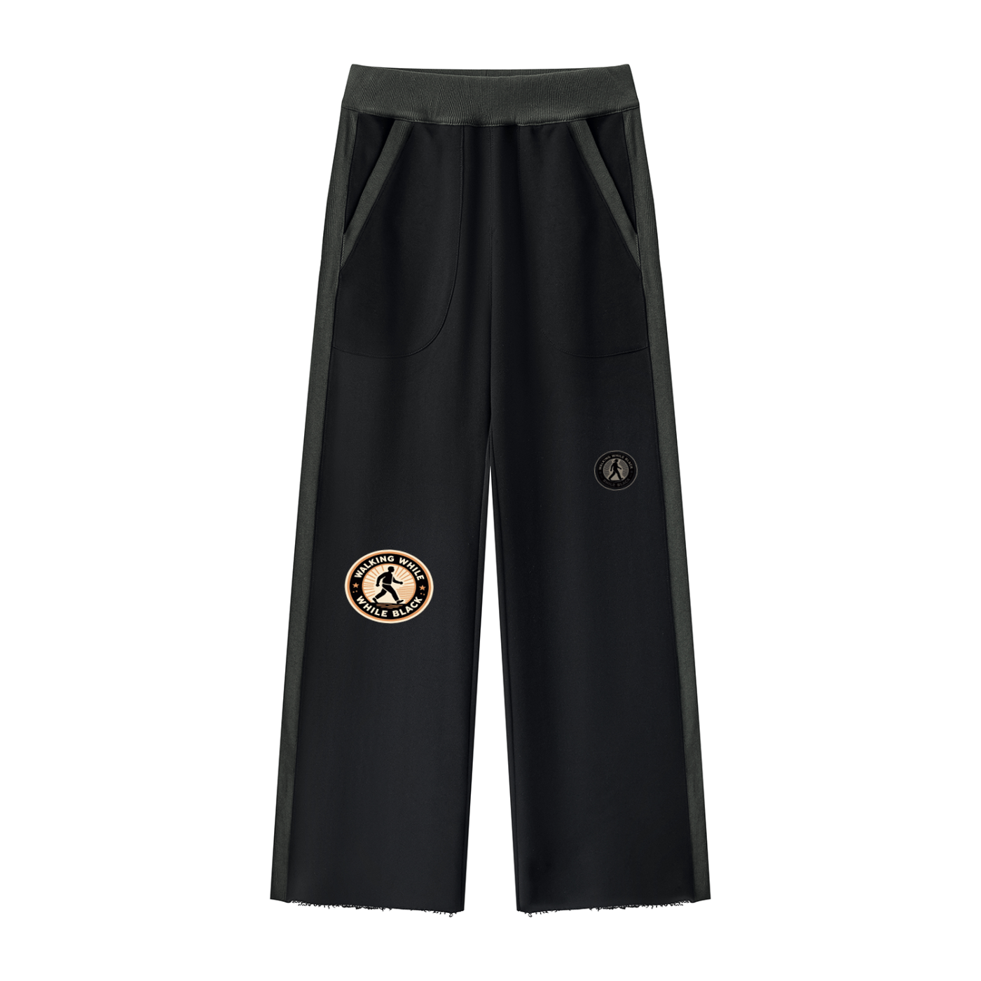 Women's Color Block Raw Hem Sweatpants