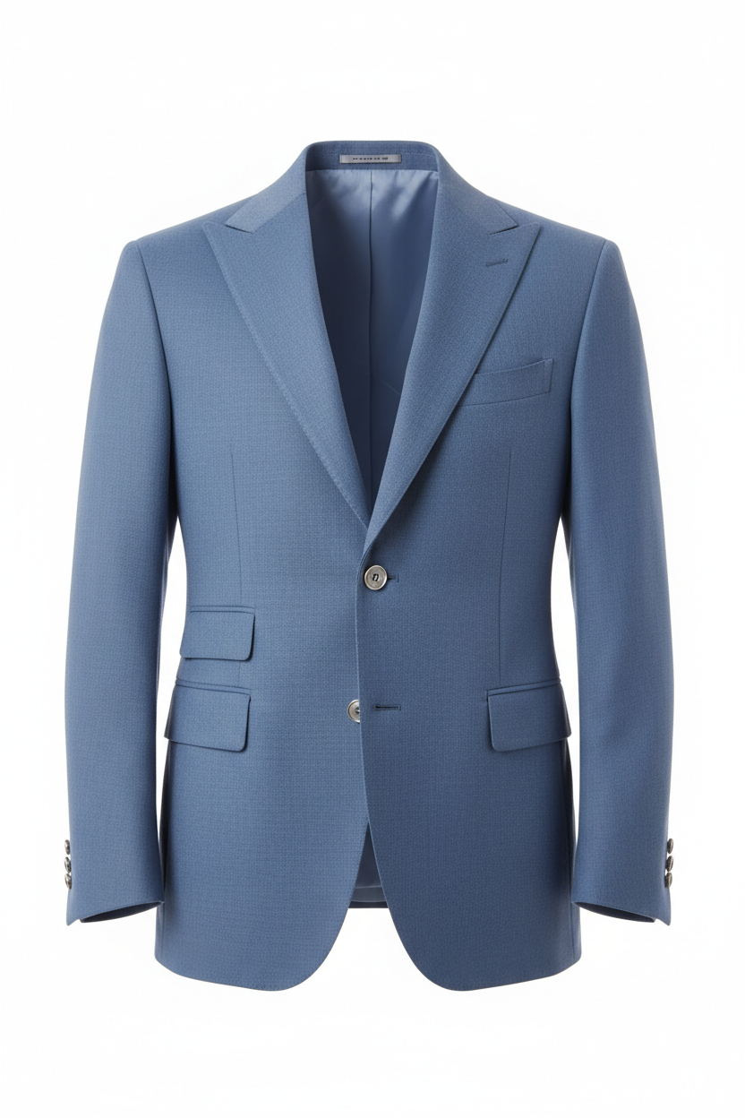Glacier Blue Wool Blazer