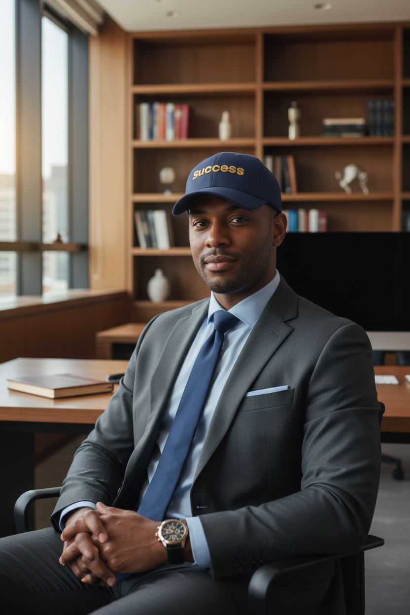 Success Baseball Cap — Navy
