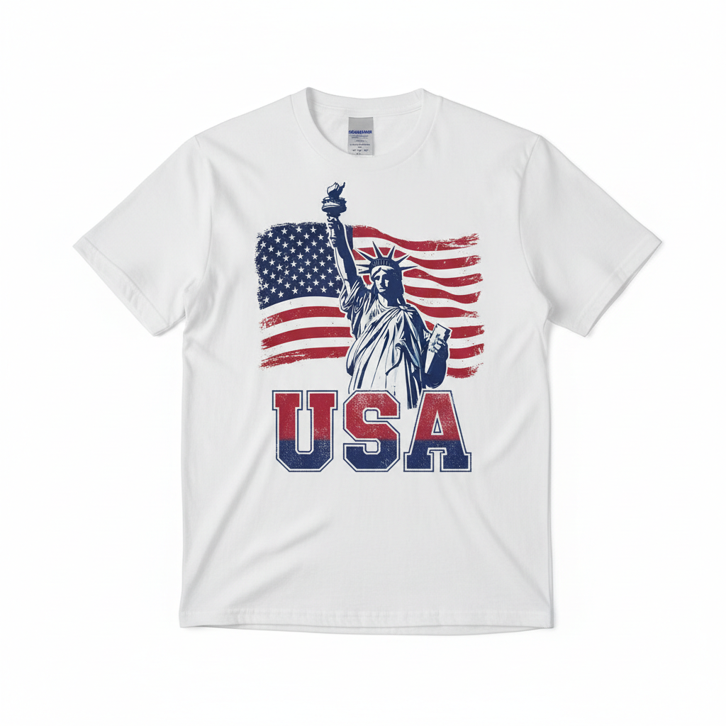 USA Statue of Liberty Graphic T-Shirt