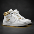 Success High-Top White Gold sneaker white and gold streetwear