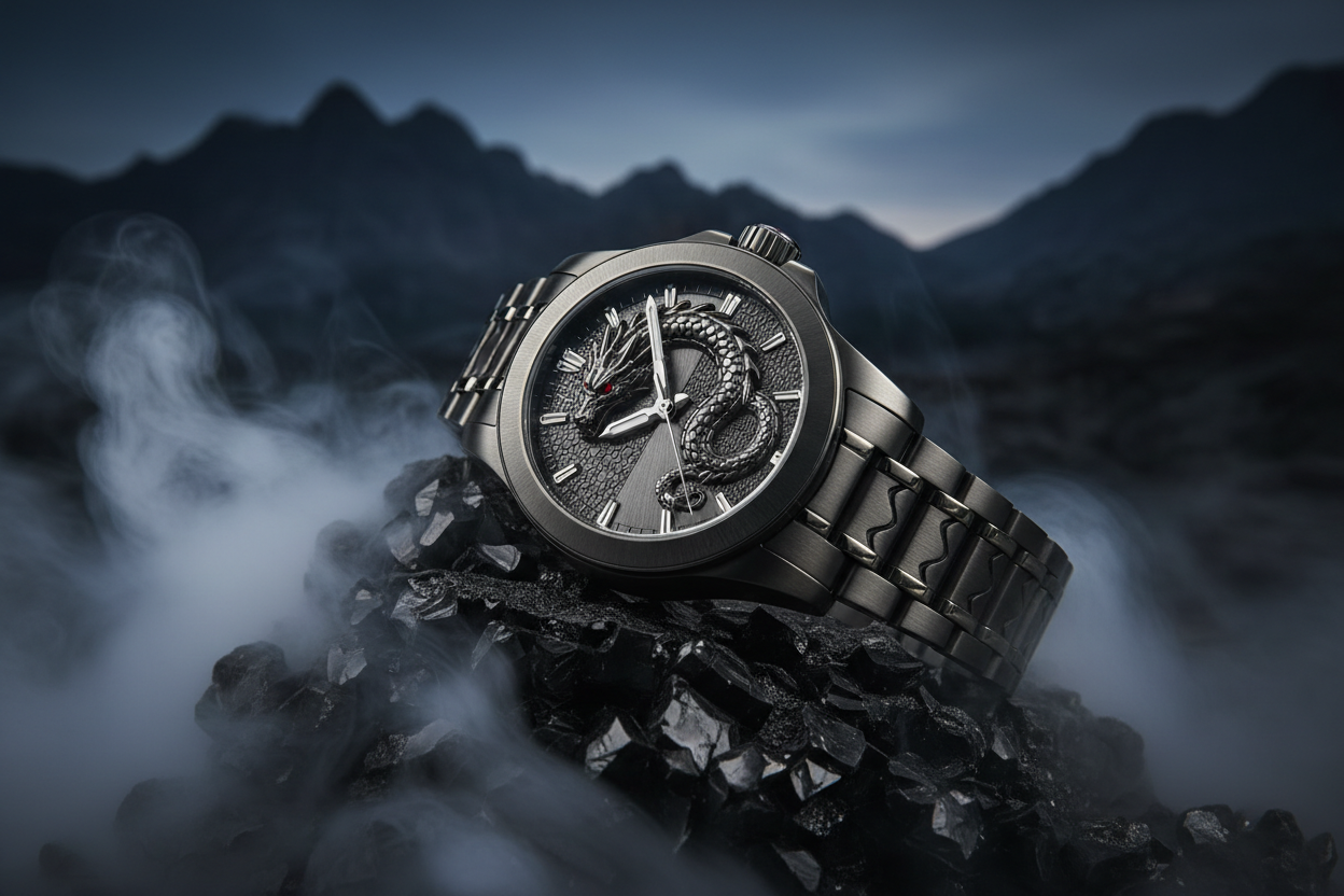 RCF Dragon Watch Gunmetal - Lifestyle Shot