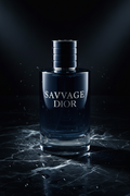 Dior Sauvage Eau de Parfum bottle on dark marble surface