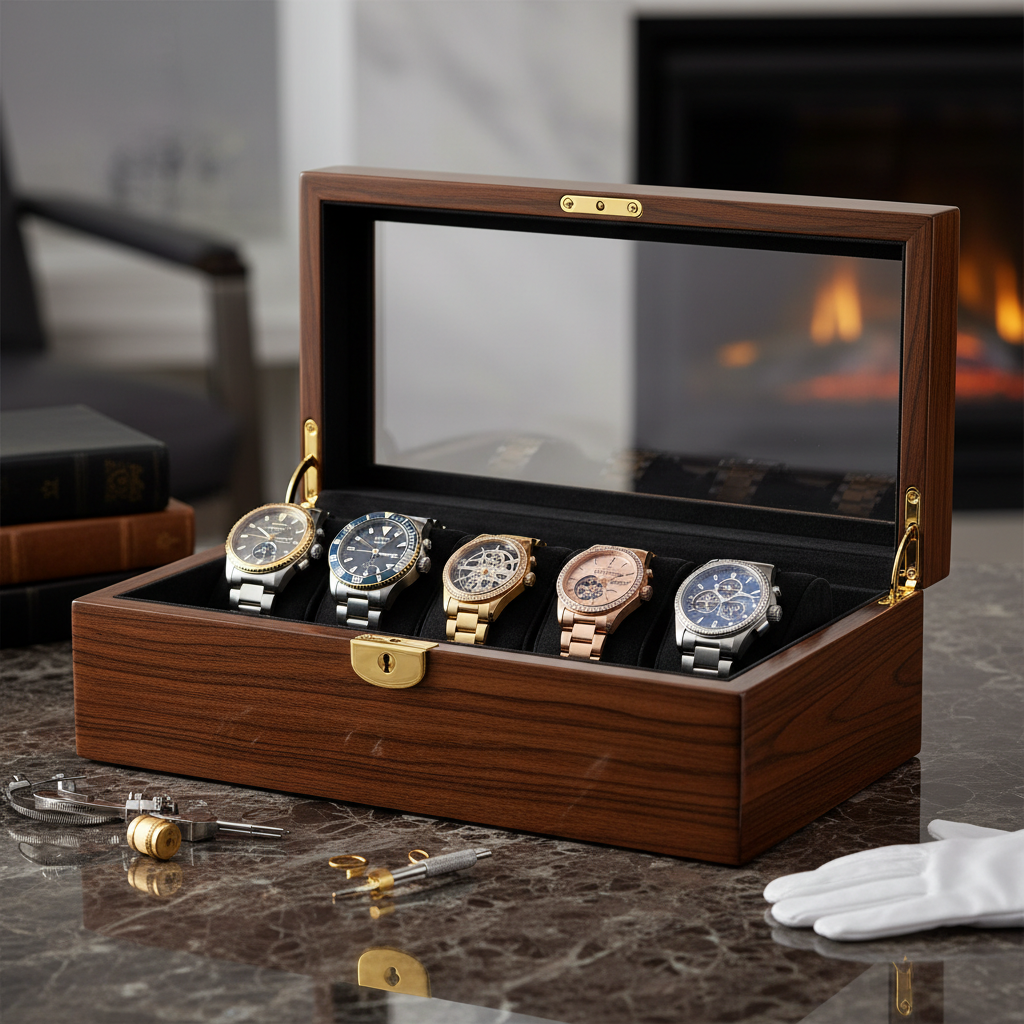 Luxury 6-Watch Storage Case