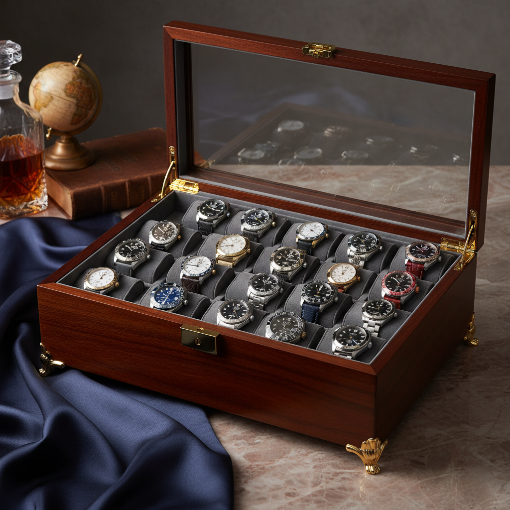 Luxury 24-Watch Storage Case