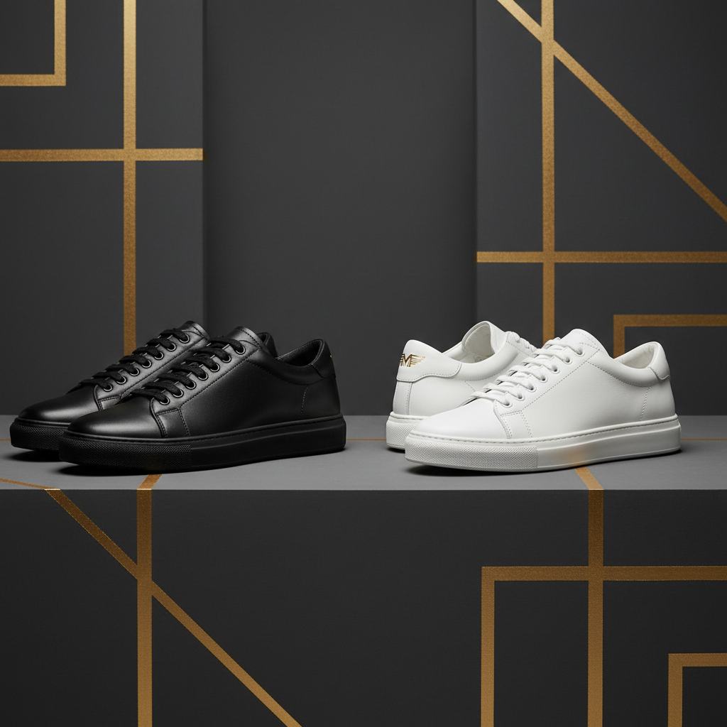 Ron's Luxury Men's Low-Top Sneakers