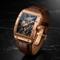 RCF Rectangle Watch Rose Gold – Richard Mille Style luxury skeleton timepiece