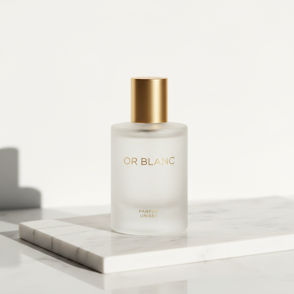 Or Blanc Eau de Parfum luxury unisex fragrance bottle