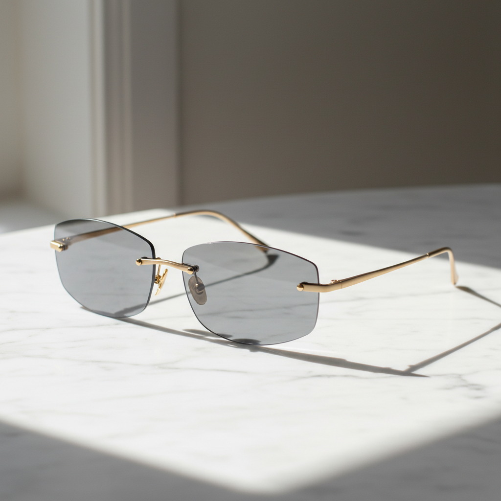 Lumière Rimless Sunglasses
