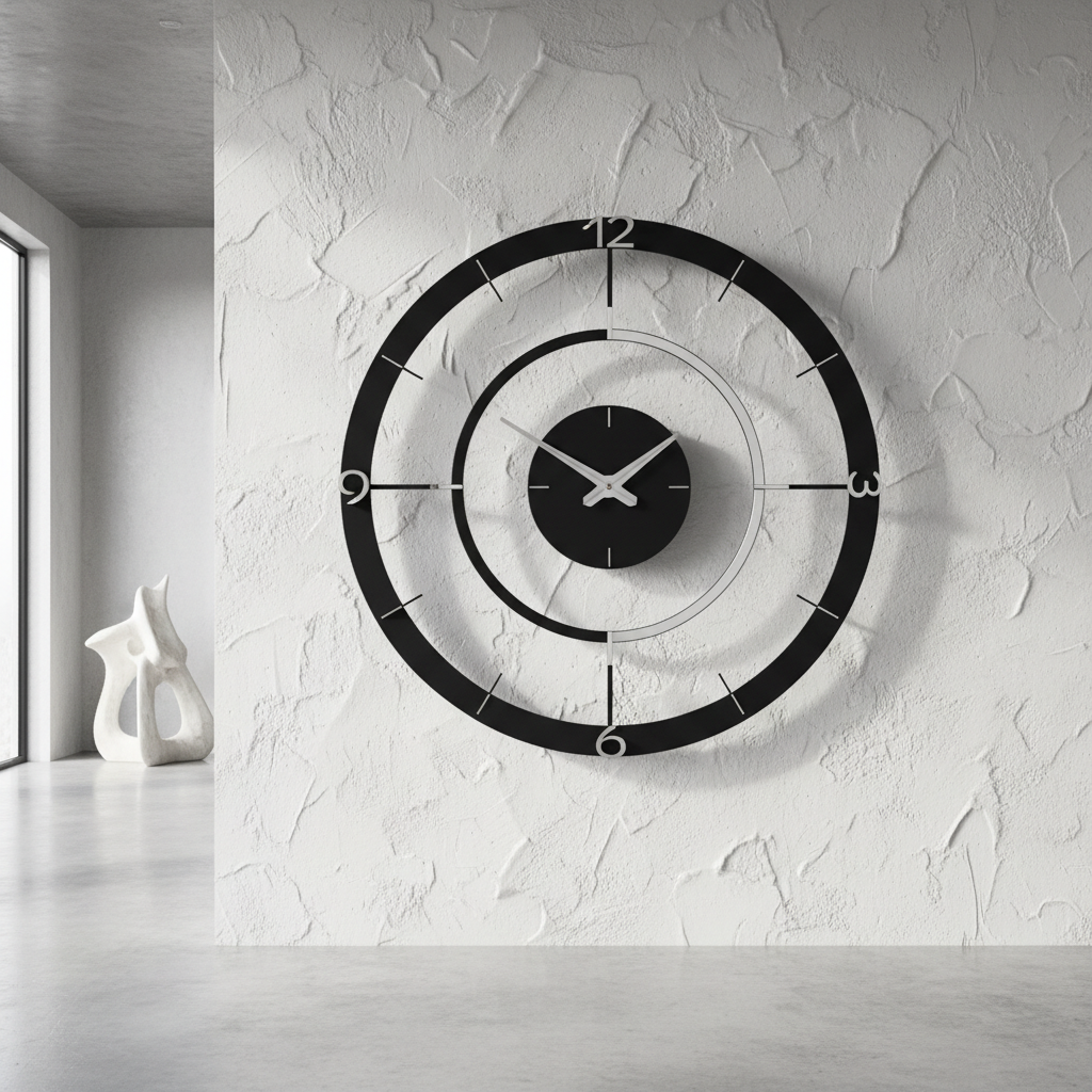 Modern Frameless Wall Clock