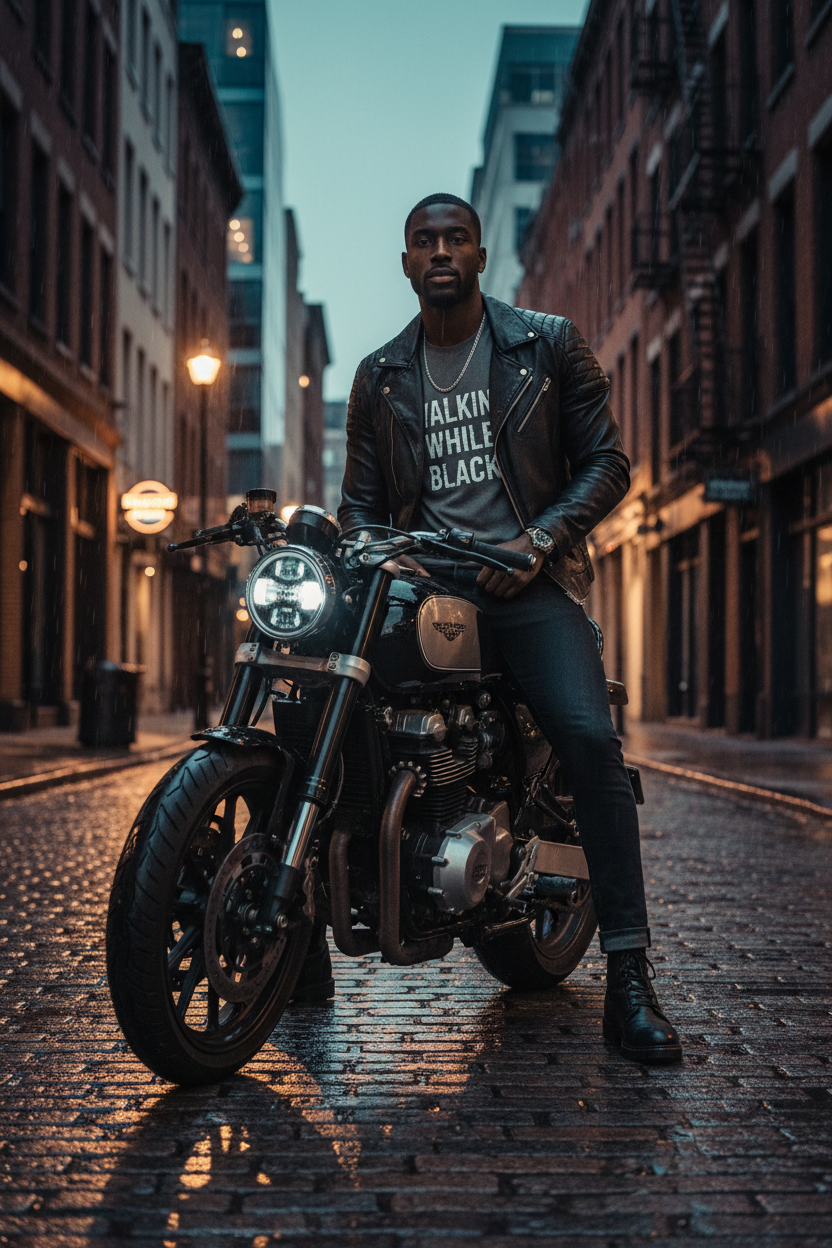 Walking While Black T-Shirt — Grey