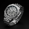 RCF Silver Skeleton Watch - Date Window