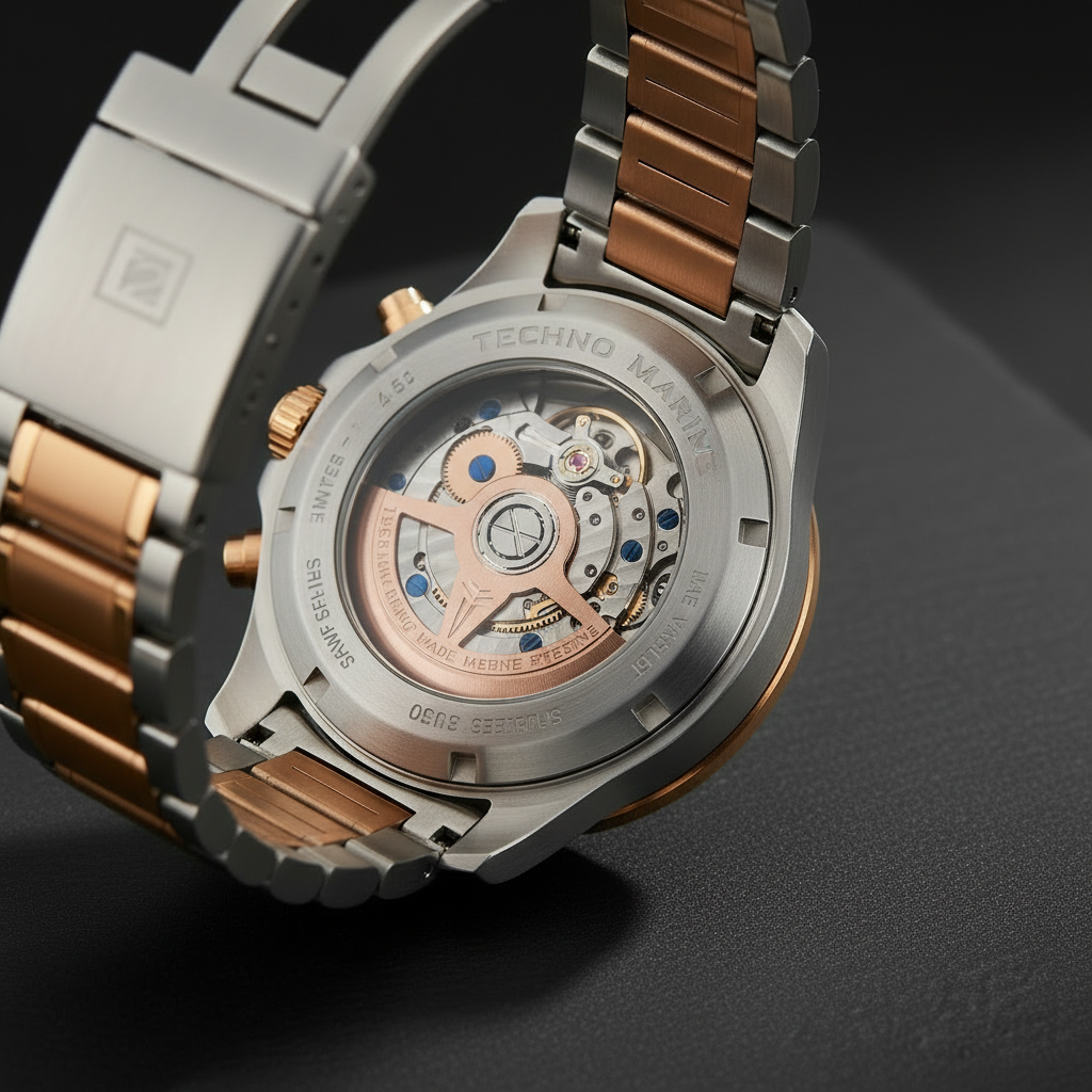 RCF Techno Marine Two-Tone Blue - Caseback
