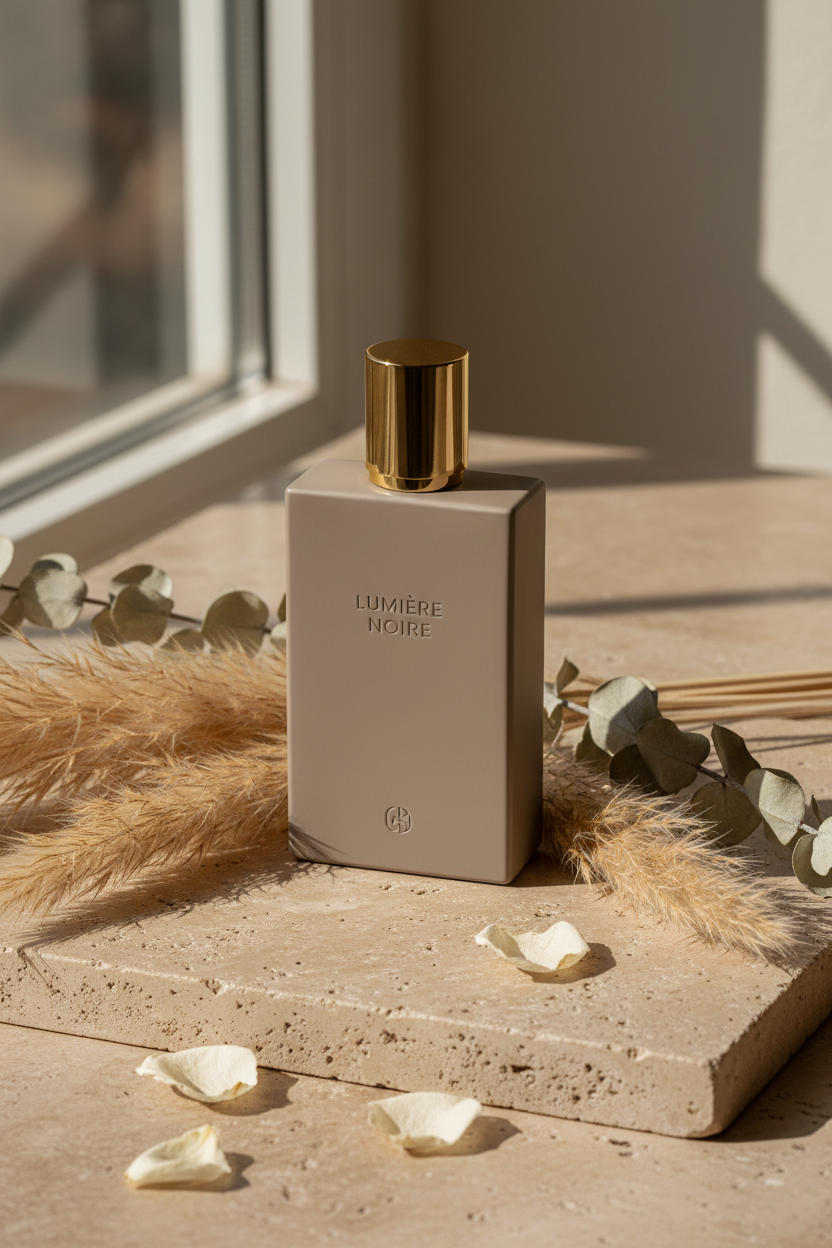 Stone Taupe Luxury Fragrance Bottle