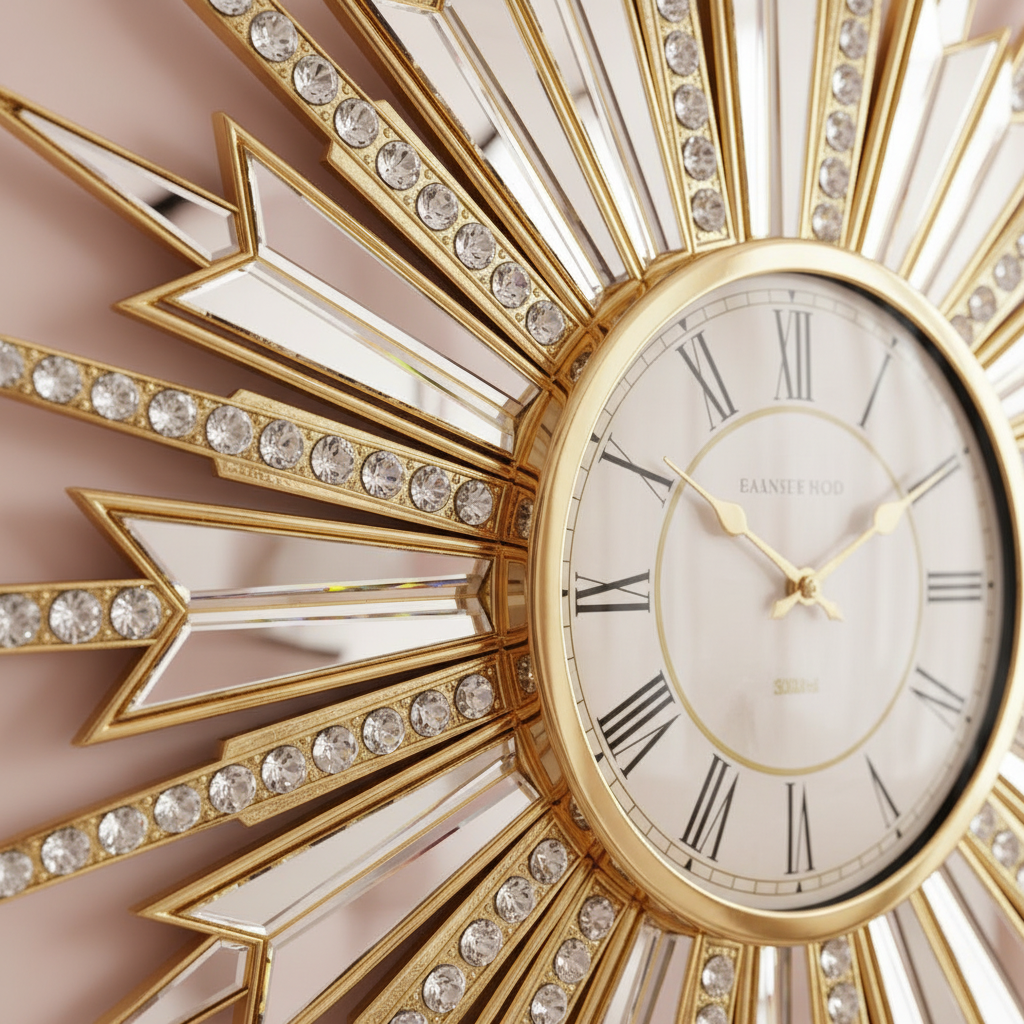Sunburst Clock Detail