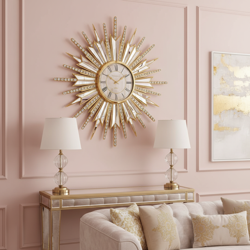 Sunburst Wall Clock