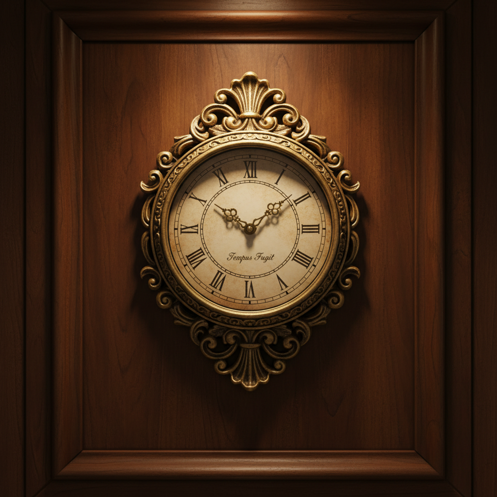 Vintage Brass Wall Clock