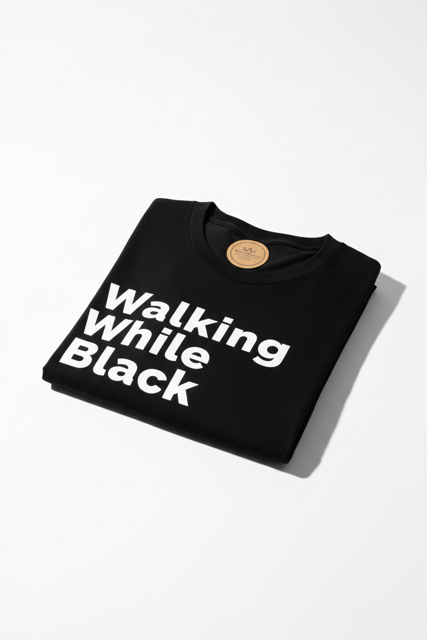 Walking While Black Tee - Black