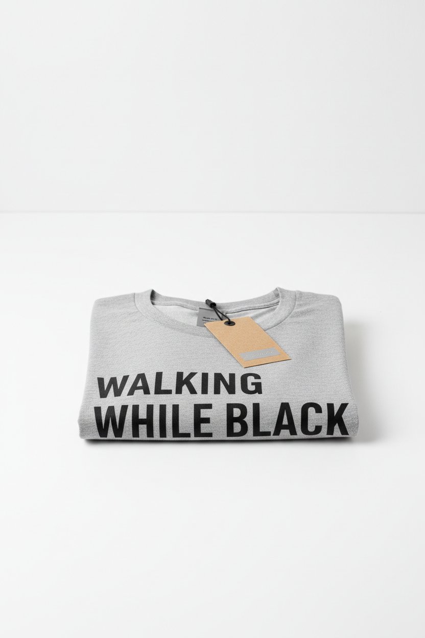 Walking While Black Tee - Grey